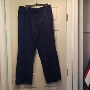Navy blue scrub pants